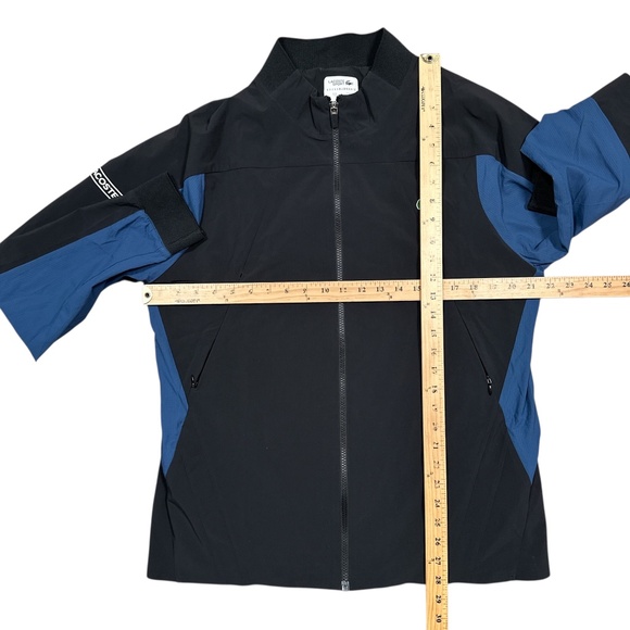 Lacoste Novak Djokovic Blue Black Windbreaker Training Jacket Mens XL - Picture 13 of 13
